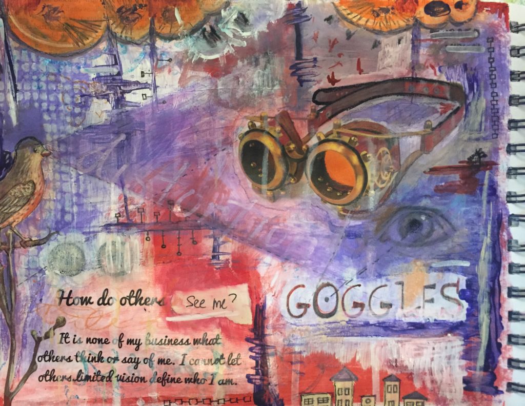 Goggles - Motivational Art Journaling by Edrian Thomidis