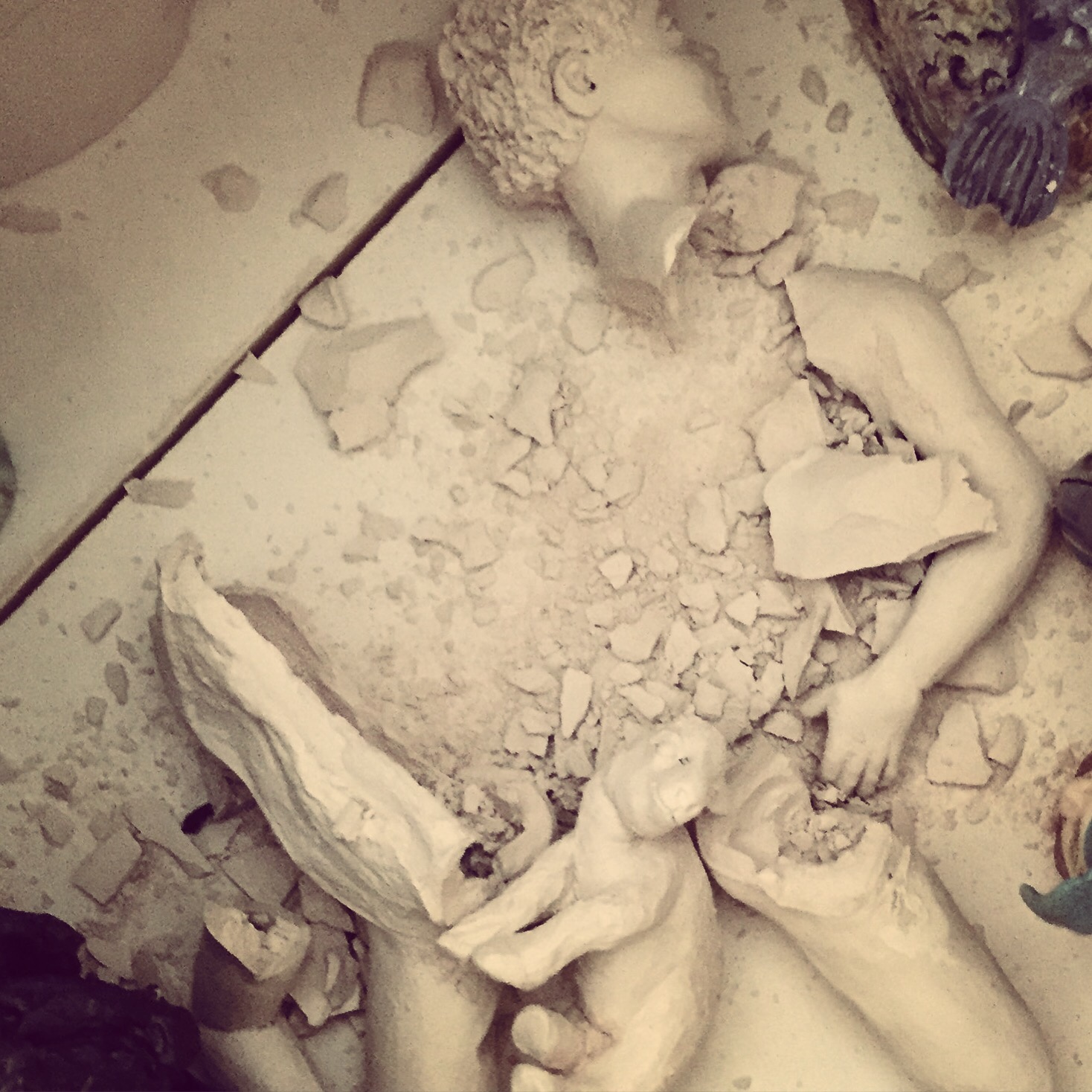 Exploding Paint Pottery Ceramic Kiln - Bisque Firing Explosion - an art studio